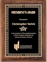 High Gloss Genuine Walnut Plaques - Engraved