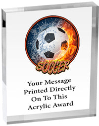 Soccer Vibrix Acrylic Award [A45BV-SC]