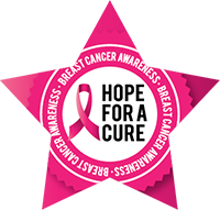 Breast Cancer Awareness - Hope for a Cure Star Insert [ST-4164]