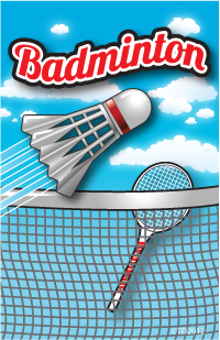 Badminton Plaque Insert [BBP-1983]