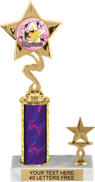 Star Color Insert Trophy with 1 Trim [T1T12i-J06]
