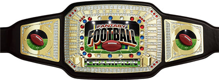 Fantasy Football Champion Award Belt- Black & Gold [CAB-52-BLK-FFB]