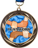 2.75 inch Antique Finish Modern Wreath Insert Medal [MJ931]