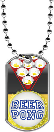 Beer Pong Dog Tags [DTLAM2-BRPNG]