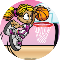 Basketball Pee-Wee/ Kids Female Insert [TD-3259]