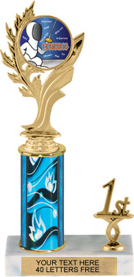 Golden Leaf Color Insert Trophy with 1 Trim [T1T11i-651]