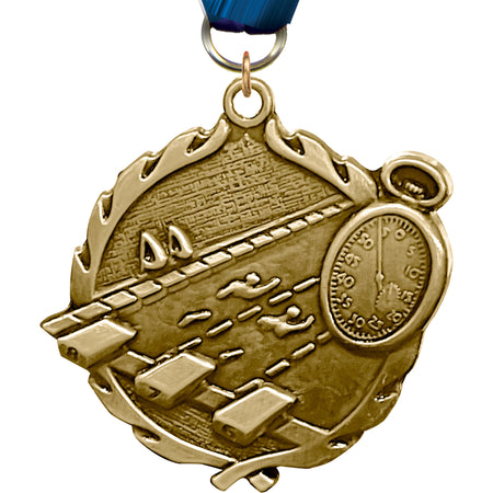 1.75 inch Swimming Wreath Medal [MP18-SW]