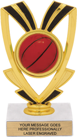 Basketball Victory Ribbon Trophy [TJRIB6-BK] – Trophy Depot