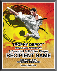 Martial Arts Graphix Plaque [PGFX1215-MA]