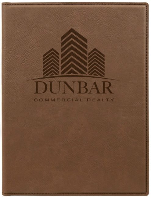 Dark Brown Mini Leatherette Portfolio [MPJ79-213]