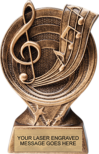 Music Saturn 6" Resin Trophy [RM26ST-MC]