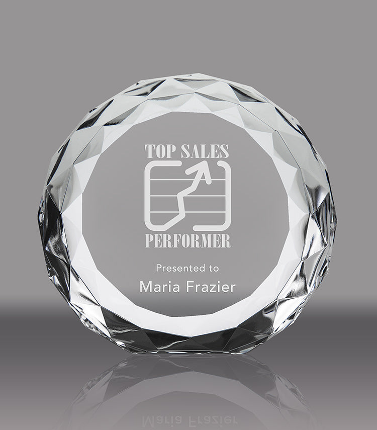 Satellite Crystal Award - 4 inch [CFMFC-4-X]