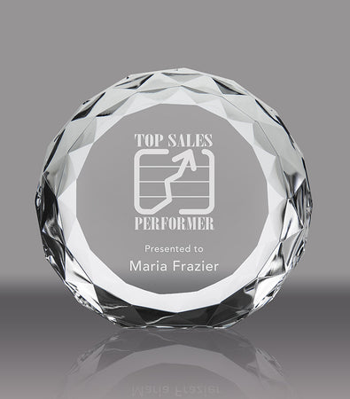 Satellite Crystal Award - 4 inch [CFMFC-4-X]