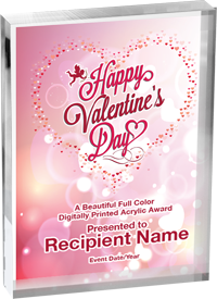 Valentine's Day Vibrix Acrylic Award [ACB68V-VDAY]