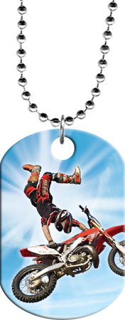 Motocross Monster Dog Tag [DTXL-DB]