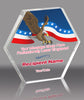 Hexagon Full Color Acrylic Award- 5 inch [AHEX-5-FC-Q]