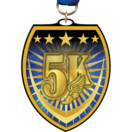 3.25" 5K VibraBurst Medal [MSVB3-5K]