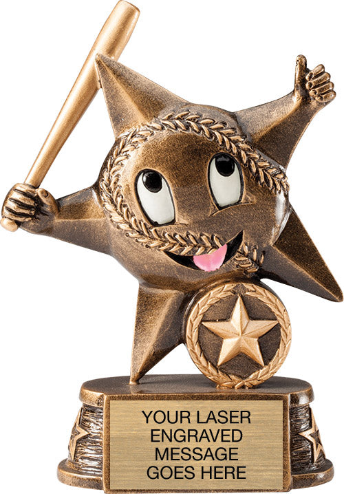 Baseball Lil Star Resin Trophy [RMSTRB-BS]