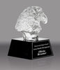 Crystal Eagle Bust Award on Black Crystal Base - 5 inch [CF17-7-5-EG-X]