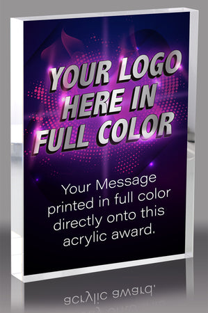 Custom Vibrix Acrylic Award- 4.5 x 8 inch [AXCB458V]