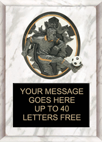 Soccer Male Sport Blasters Plaque [PSB57-SCM]