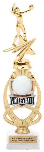 Volleyball Meridian Sport Riser Trophy [TMMSR14-VB]