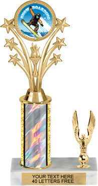 Shooting Star & Torch Single-Trim Insert Holder Trophies
