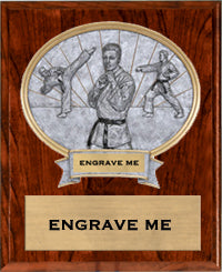 Martial Arts Sport Legend Oval Plaque - Male [P10SLO8-MAM]