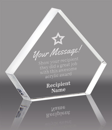 Arrowhead Acrylic Award- 5.5 inch [ATARW-5-Q]