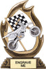 Motorcross Flame Color Resin Trophy [RMFC7-DB]