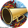 Cheer Megaphone Insert [BTD-1551]