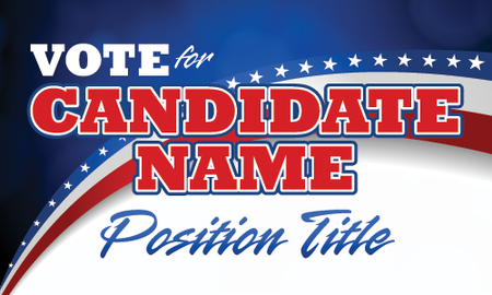 Political 3 x 5 Vinyl Banner- Streamer [VB-POL-STR-35]