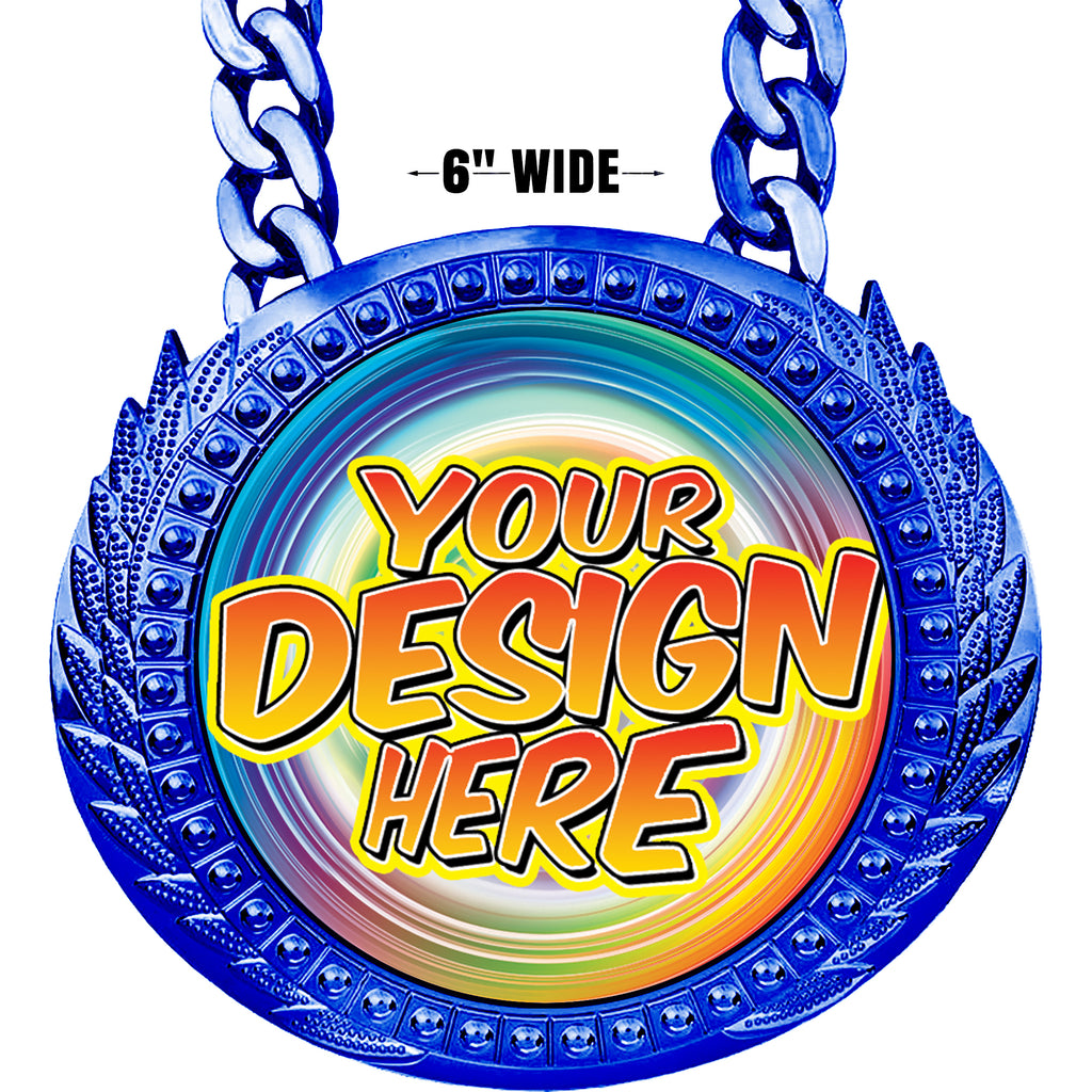 6 inch Custom Champion Chain - Blue [CXCSP-BLU]