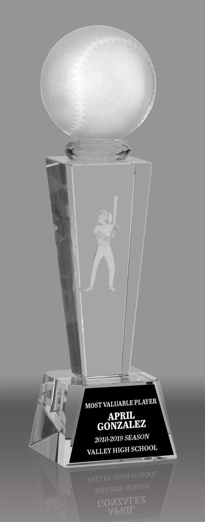 Softball 3D Laser Crystal [CRL3D-SB]