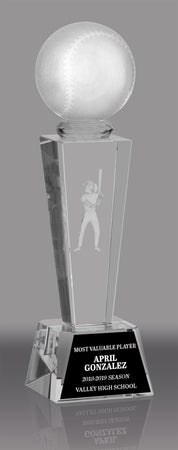 Softball 3D Laser Crystal [CRL3D-SB]