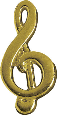 Music G Clef Chenille Pin [PCH-13]