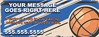 Basketball 4 x 10 Vinyl Banner- Vintage [VB-BK-VN-410]