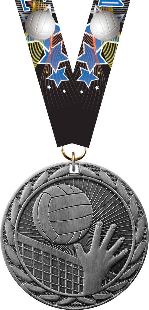 Volleyball FE Iron Medal- Silver [MCFE-VB-S]