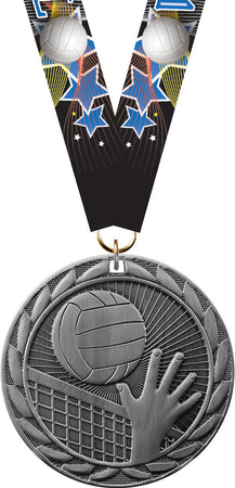 Volleyball FE Iron Medal- Silver [MCFE-VB-S]