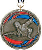 Martial Arts Epoxy Color Medal - Silver [MEC2-MA-S]