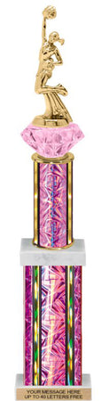 Diamond Riser Rectangle/Oval Column Trophy [TDRQRD17]