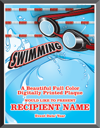 Swimming Graphix Plaque [PGFX810-SW]