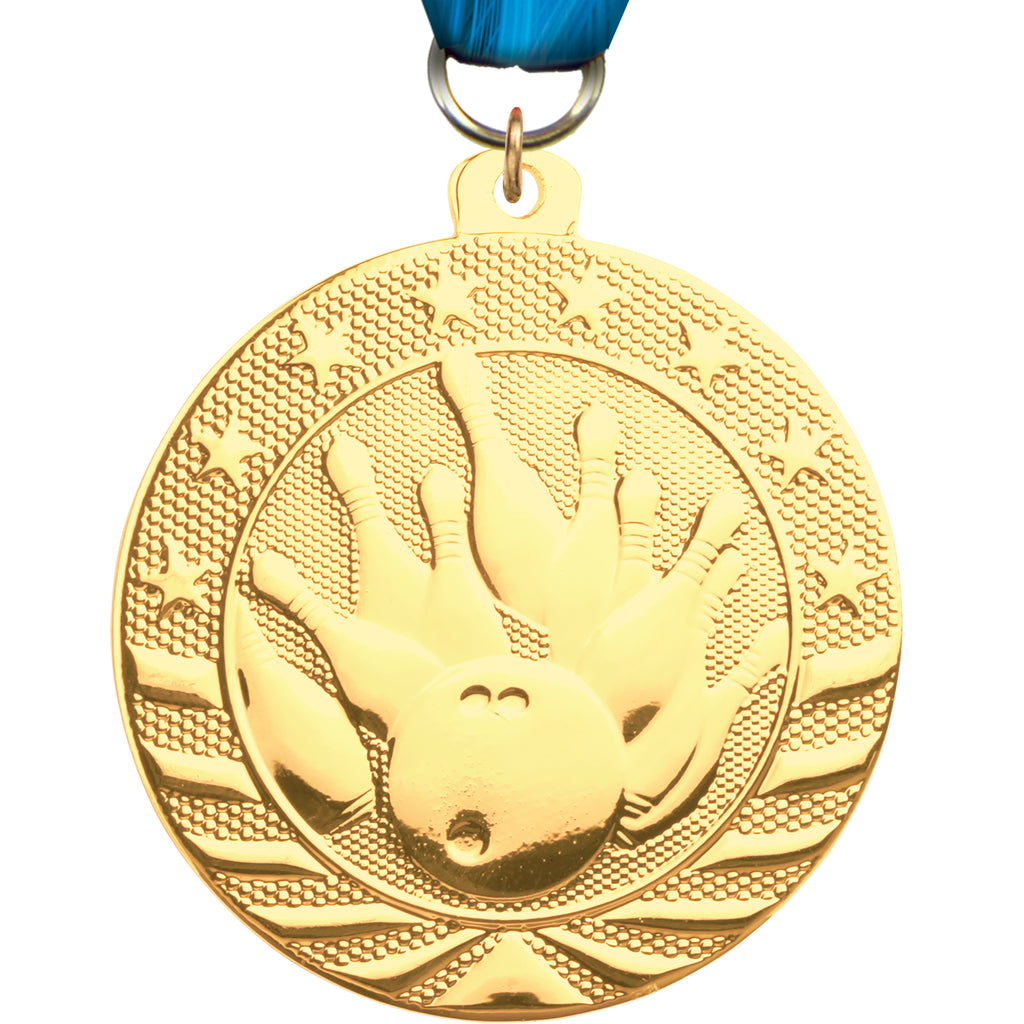 2" Bowling Starbrite Medal [MJSB2-BW]