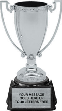 Silver Metal Open Top Cup [CMNB7-S]