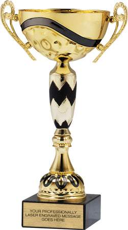 Gold Metal Cup with Black Accents [CMM-54A-12]