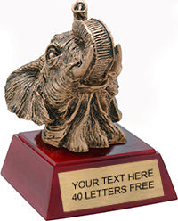 Elephant Mascot Resin Themes Trophy [S477]