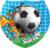 Soccer Flame Goal Shield Insert [SH-2637]