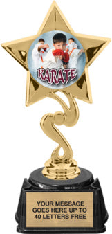 Star Color Insert Trophy on Synthetic Regal Base [TRGi-J06]