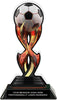 Soccer Tribal Flames Acrylic Trophy- 8.5 inch [TACR85-TF-SC-Q]
