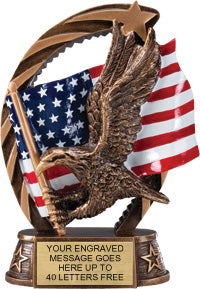 Eagle Star Flame Resin Trophies